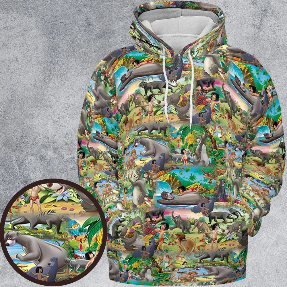 The Jungle Book Rudyard Kipling Seamless All-over Print Hoodie - 2