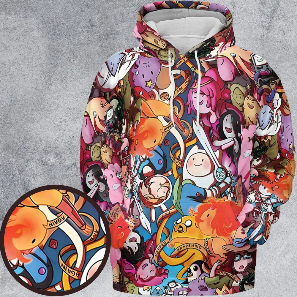 Land of Ooo Adventure Time All-over Print Hoodie - 2