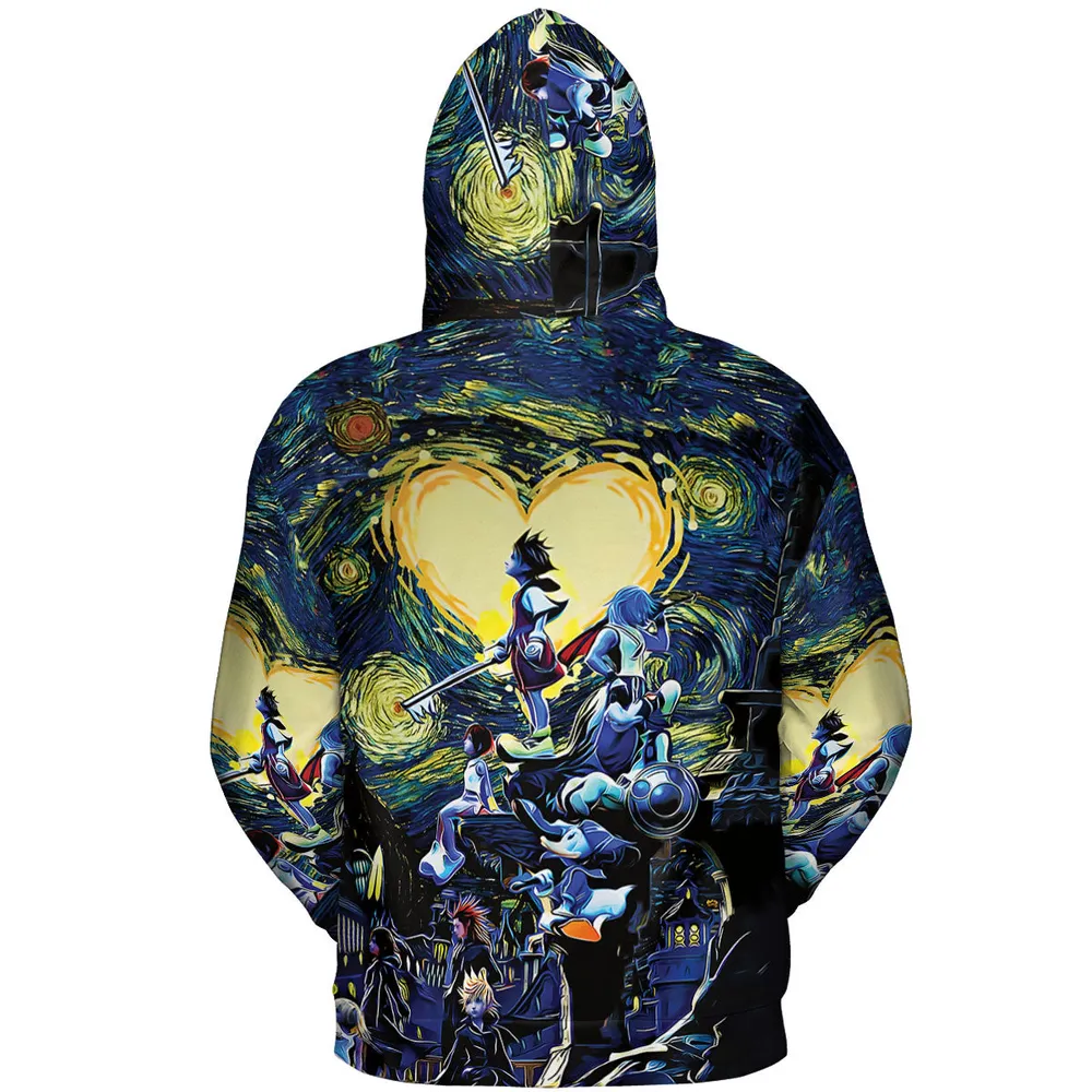 Kingdom Hearts Starry Night All-over Print Hoodie - 5