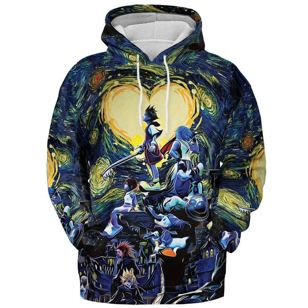 Kingdom Hearts Starry Night All-over Print Hoodie - 3