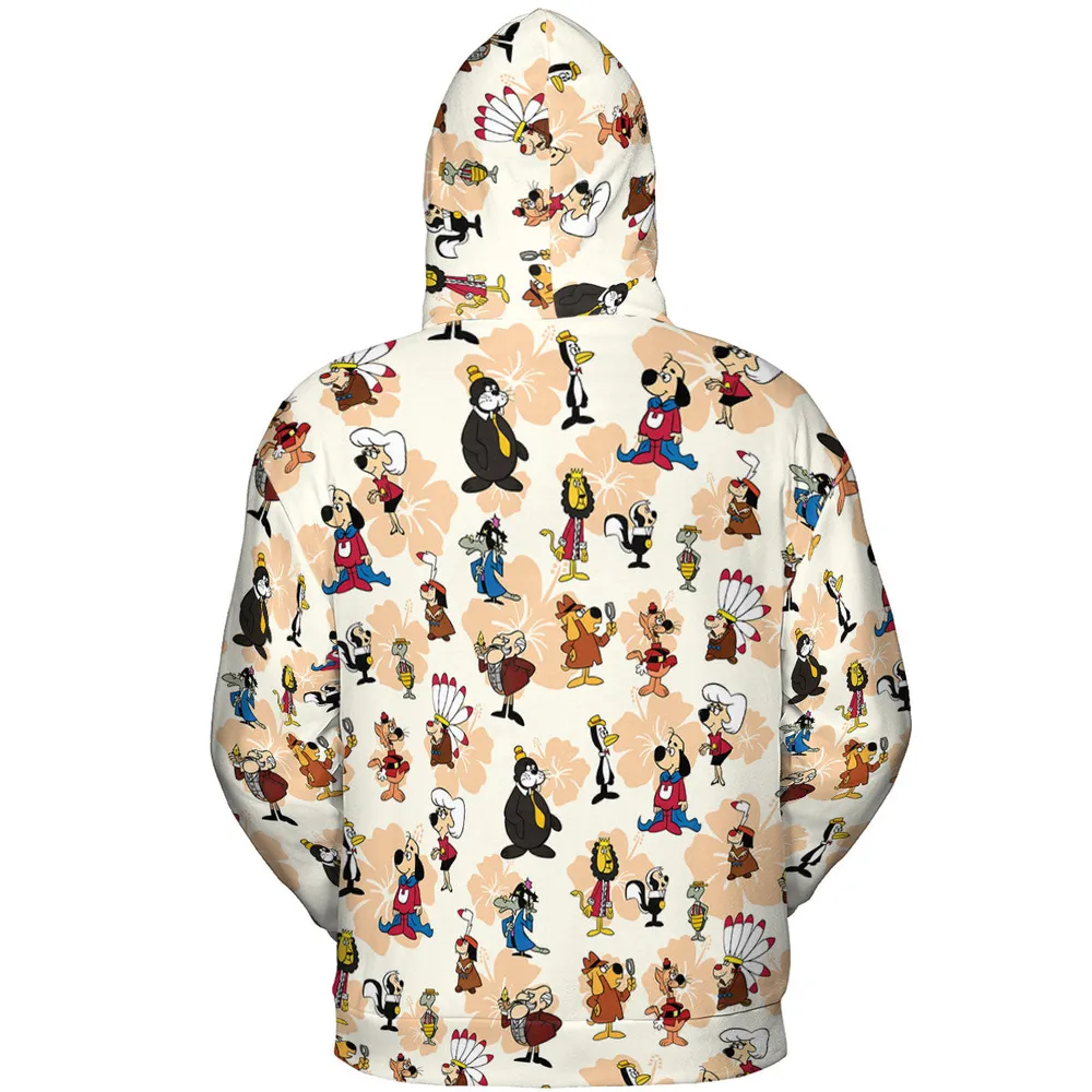 Nostalgia Underdog Characters All-over Print Hoodie - 5
