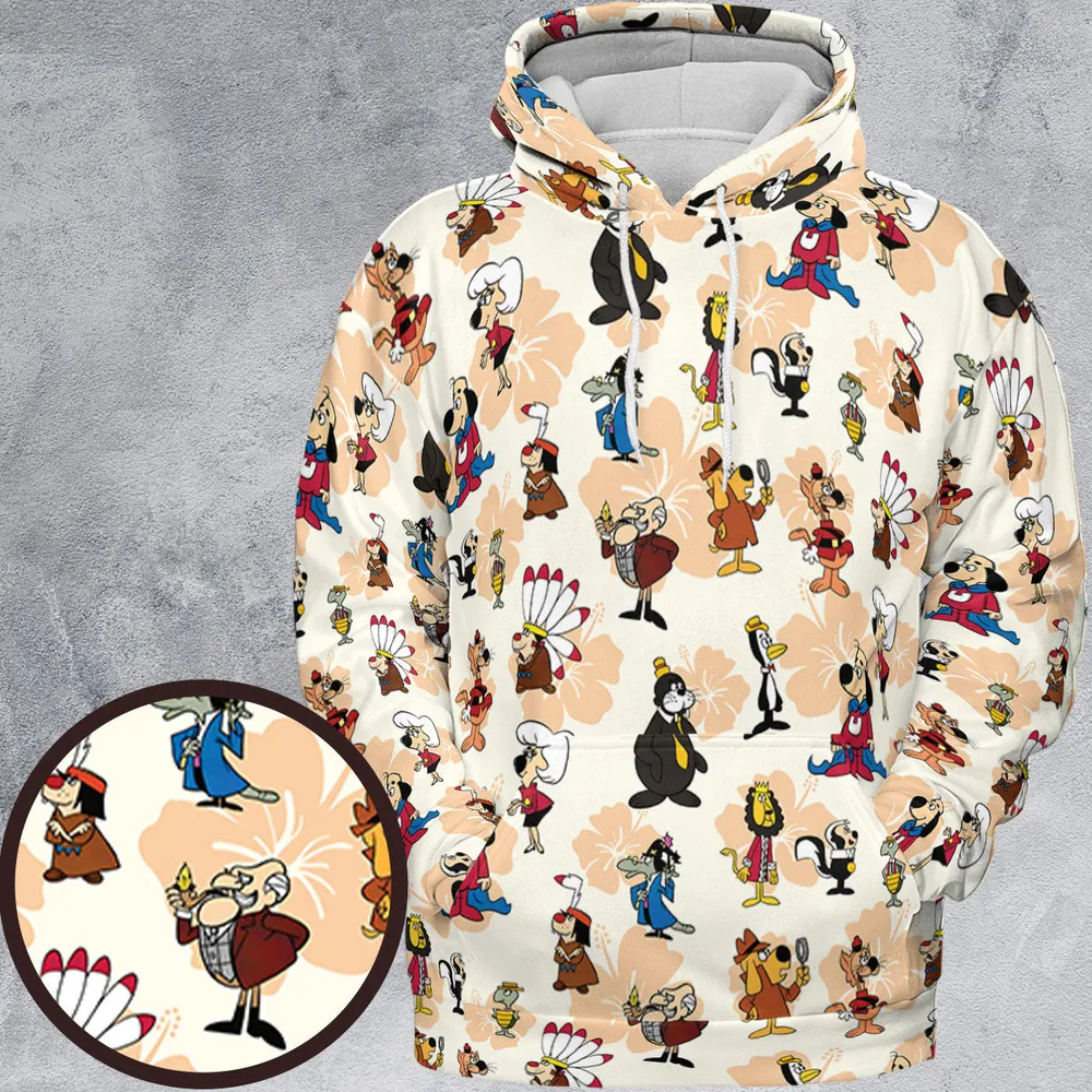 Nostalgia Underdog Characters All-over Print Hoodie - 2