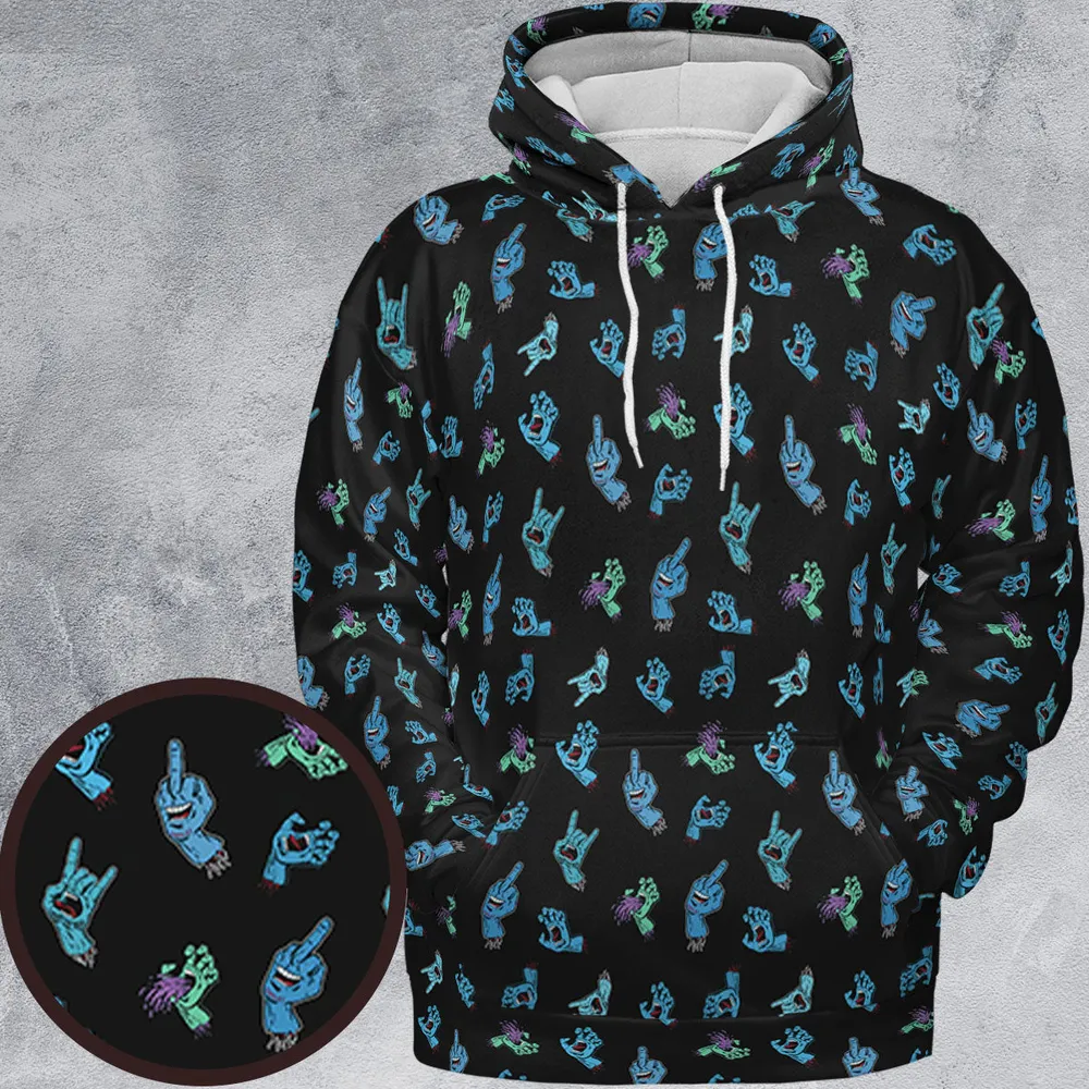 Santa Cruz Screaming Hand All-over Print Hoodie - 2