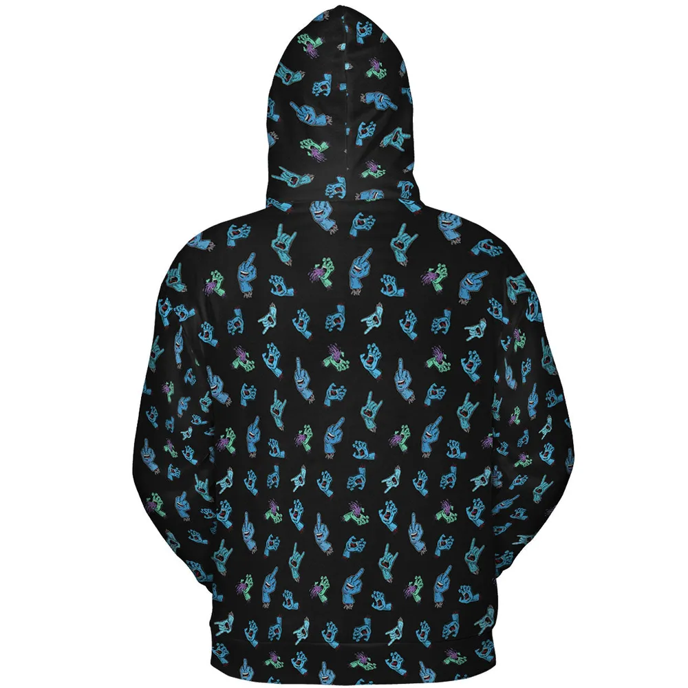 Santa Cruz Screaming Hand All-over Print Hoodie - 5