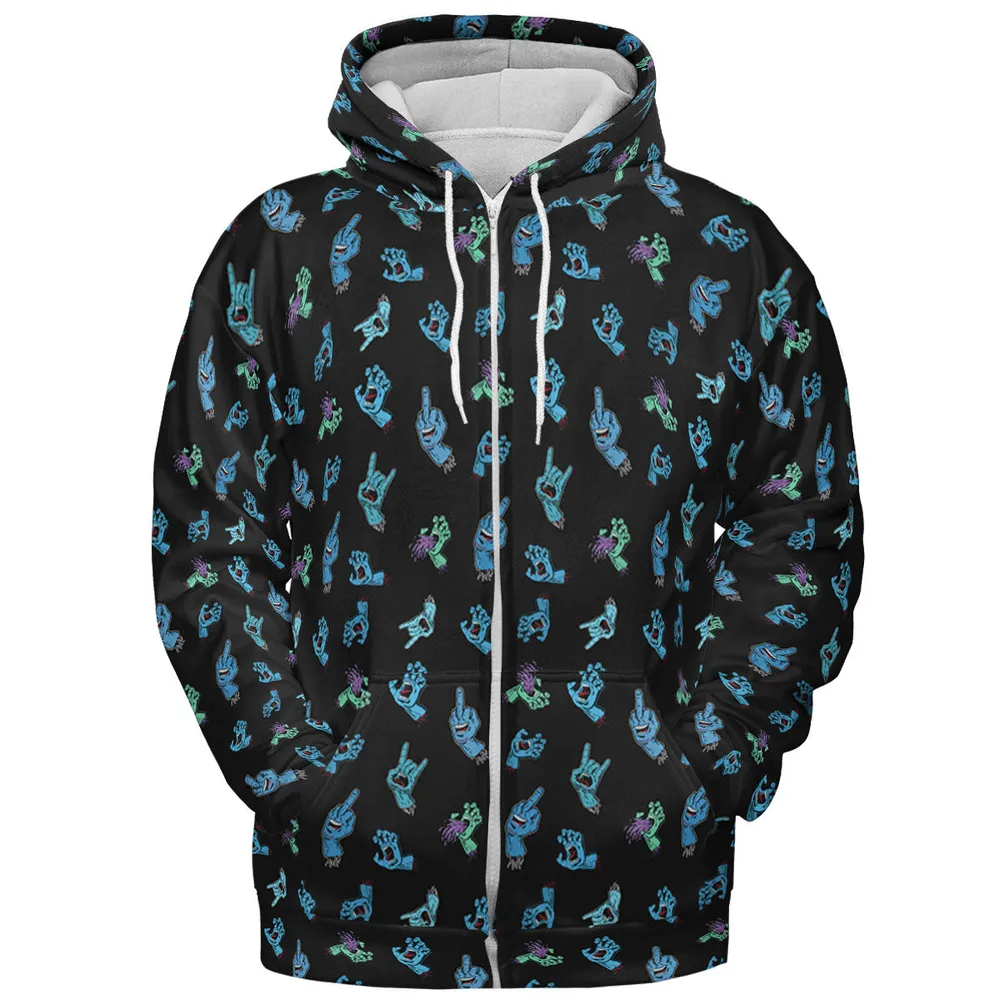 Santa Cruz Screaming Hand All-over Print Hoodie - 4