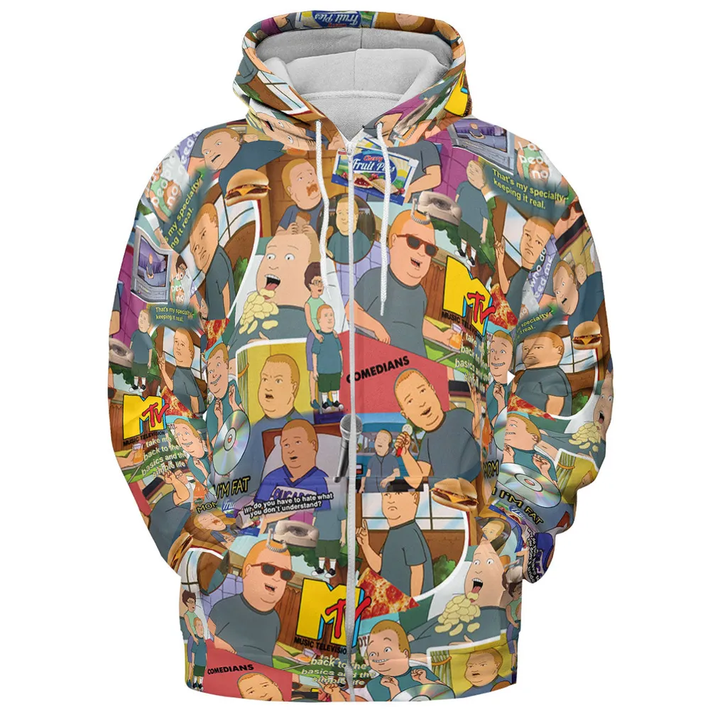 Bobby Face King Of The Hill All-over Print Hoodie - 4