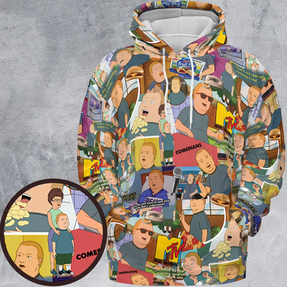 Bobby Face King Of The Hill All-over Print Hoodie - 2