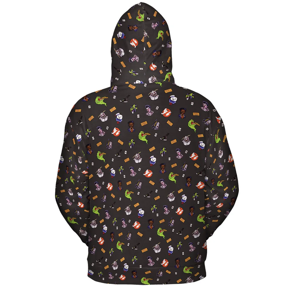 Ghostbusters Pattern All-over Print Hoodie - 5