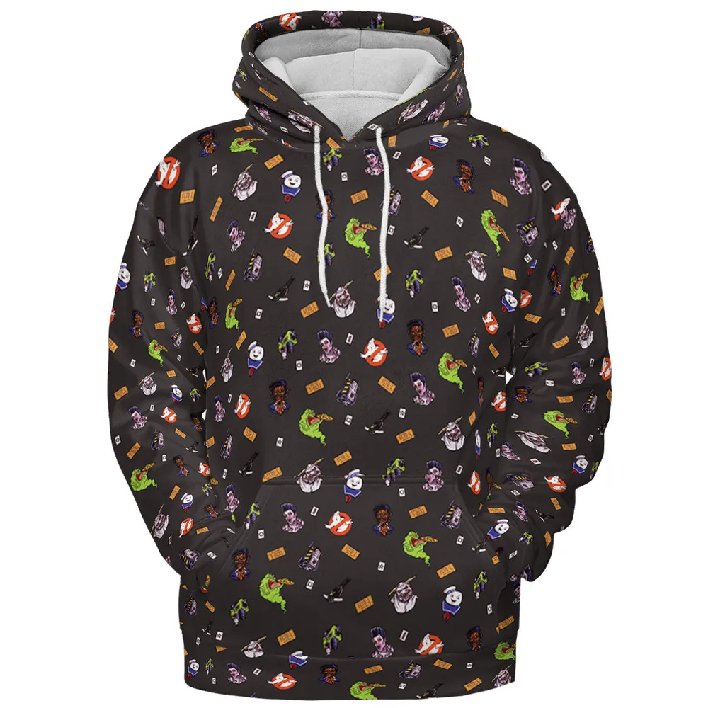 Ghostbusters Pattern All-over Print Hoodie - 3