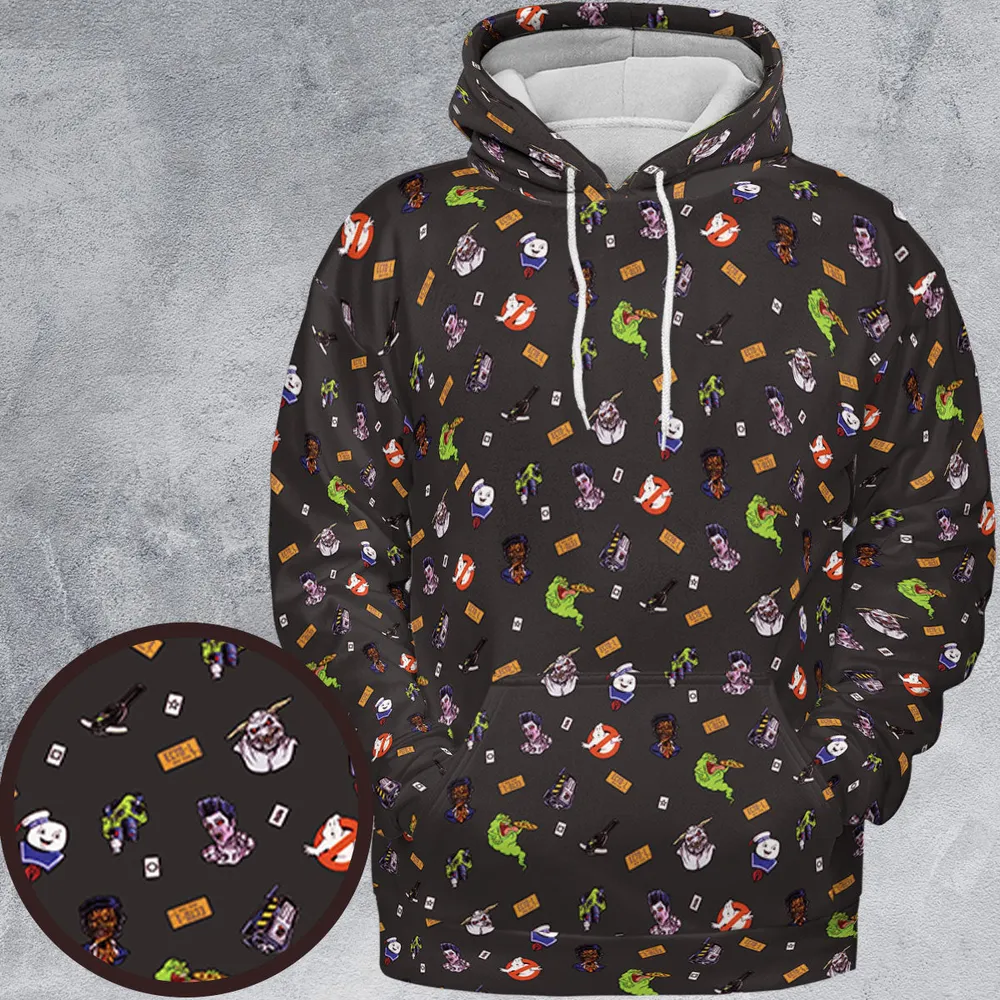 Ghostbusters Pattern All-over Print Hoodie - 2