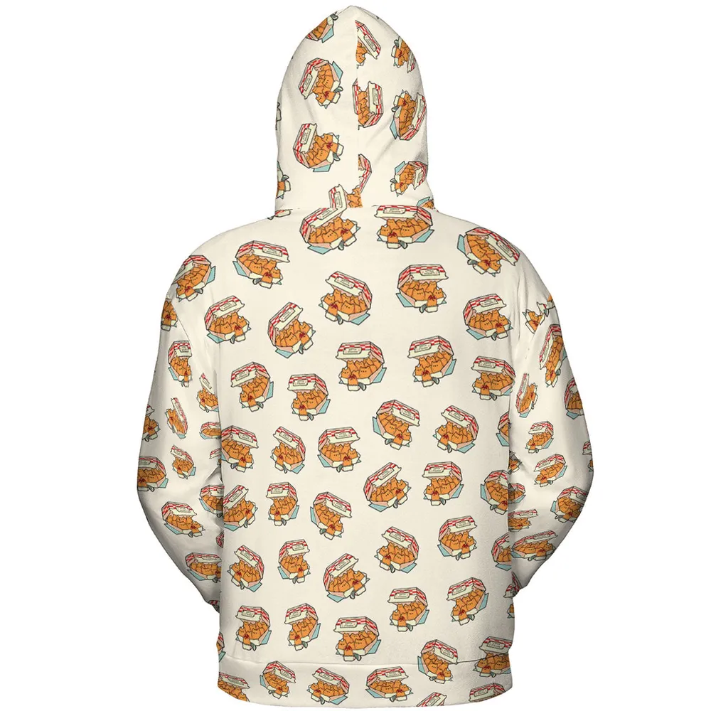 Kitten Nuggets Pattern All-over Print Hoodie - 5