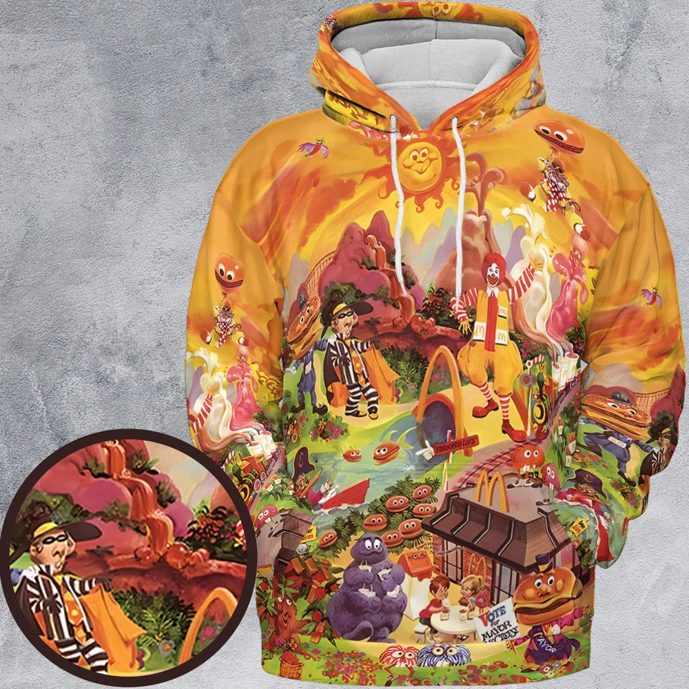 Wonder Foodland The Siege Of Mcdonaldland All-over Print Hoodie - 2