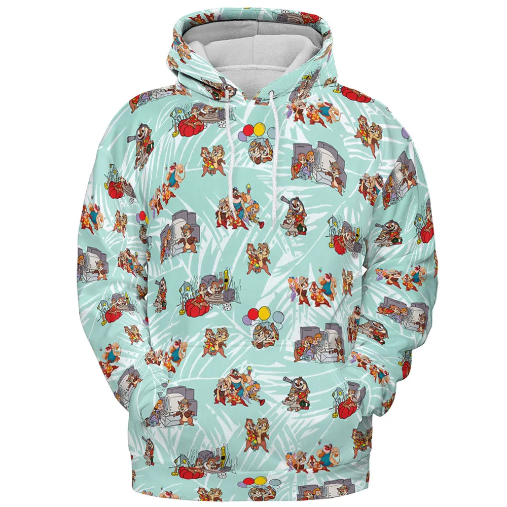 Rescue Team Chip 'n Dale Rescue Rangers All-over Print Hoodie - 3