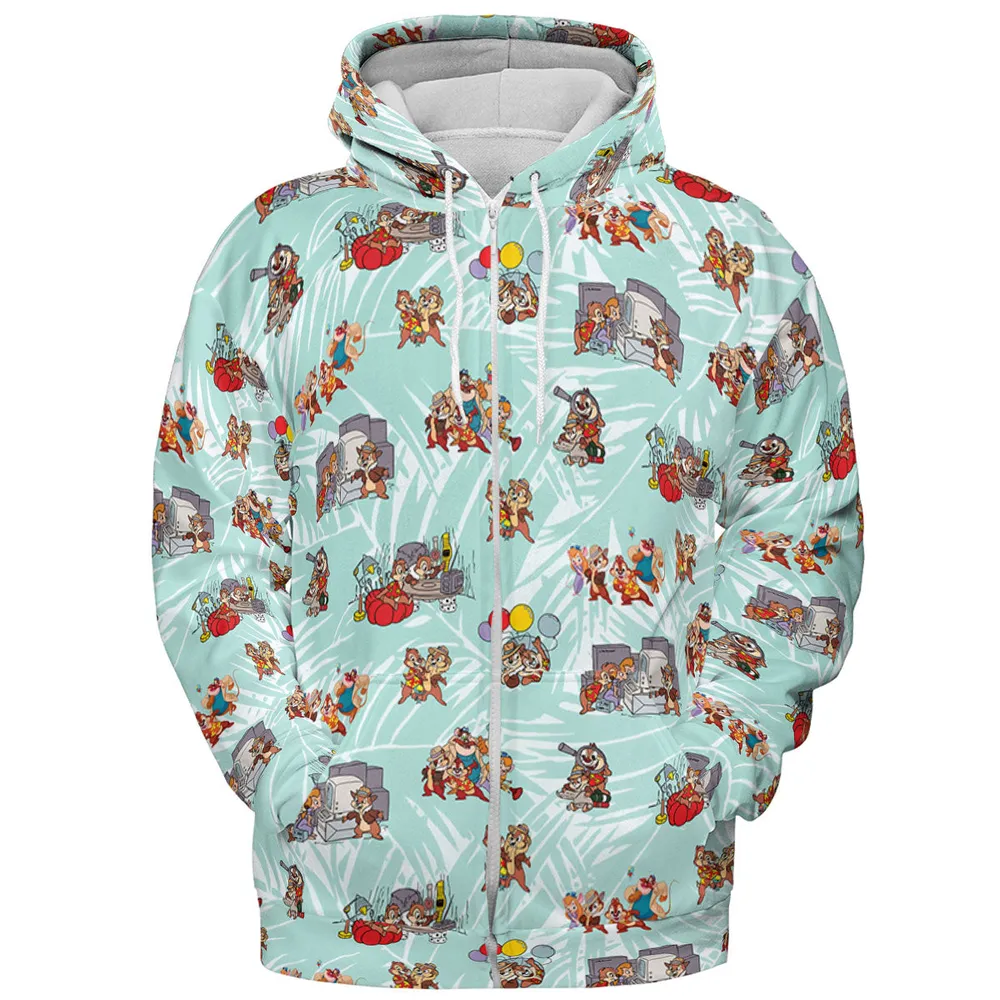 Rescue Team Chip 'n Dale Rescue Rangers All-over Print Hoodie - 4