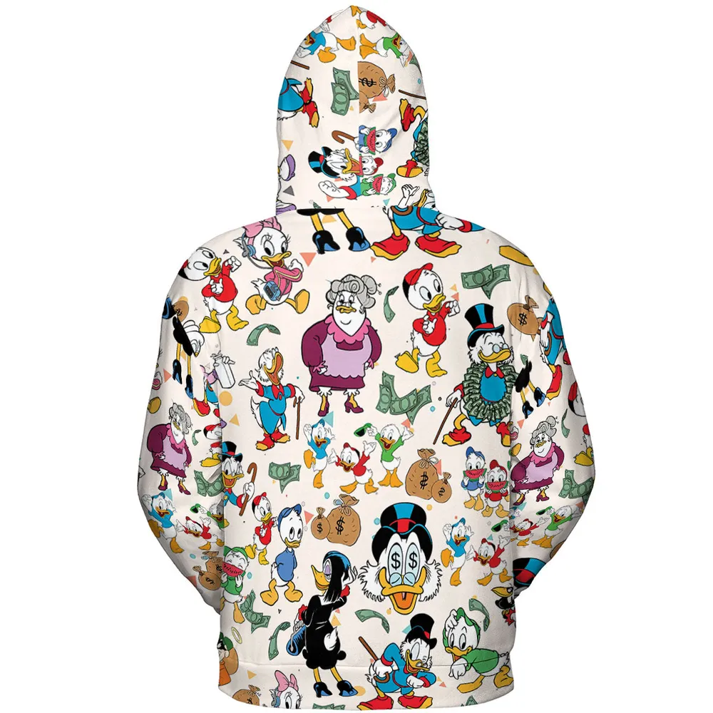 Donald Huey Dewey Ducktales All-over Print Hoodie - 5