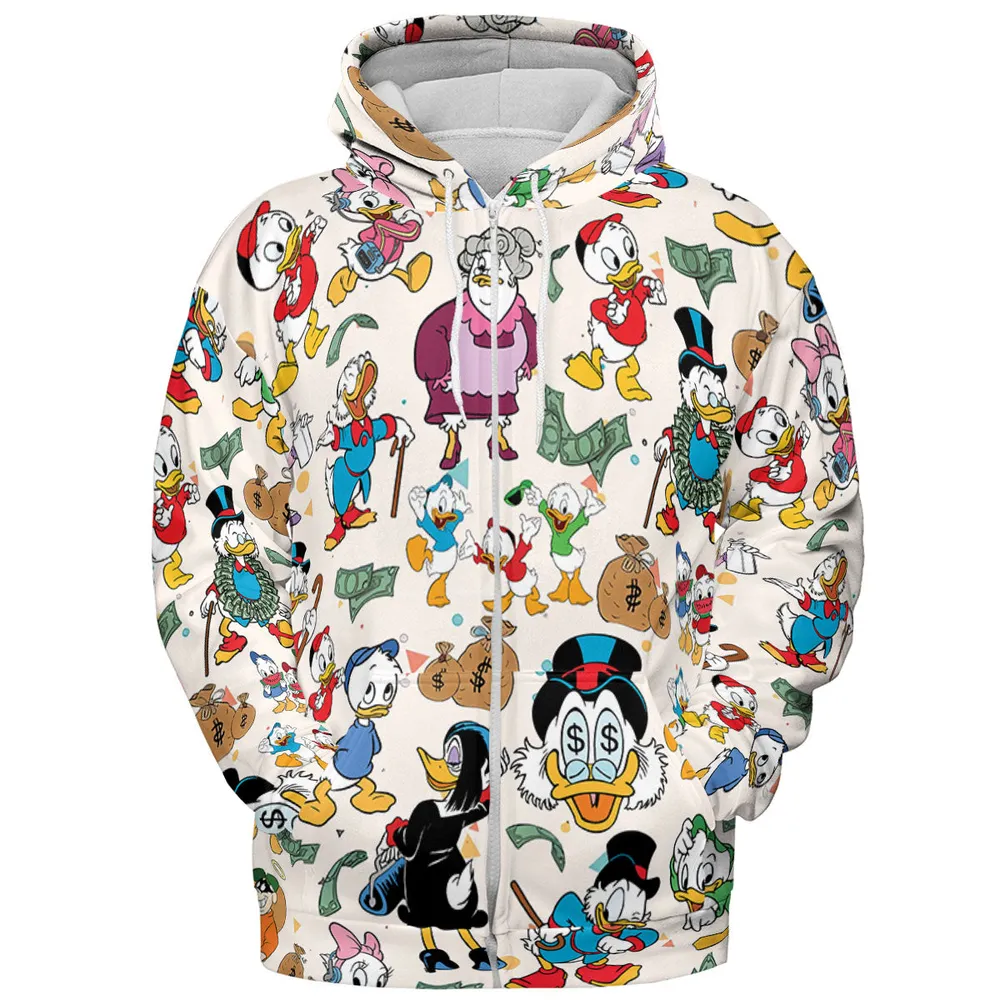 Donald Huey Dewey Ducktales All-over Print Hoodie - 4