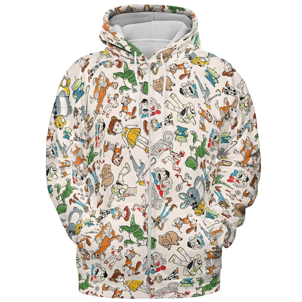 Toy Story Toss Pattern All-over Print Hoodie - 4