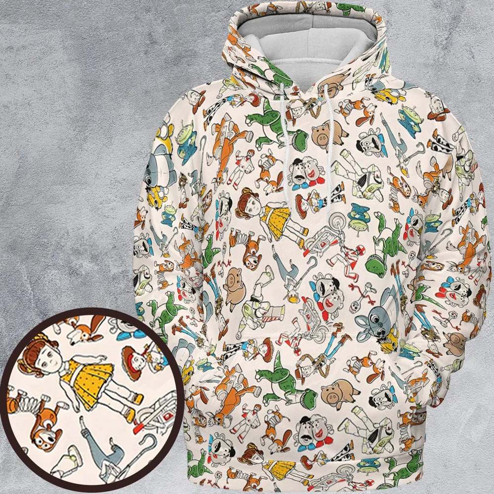 Toy Story Toss Pattern All-over Print Hoodie - 2