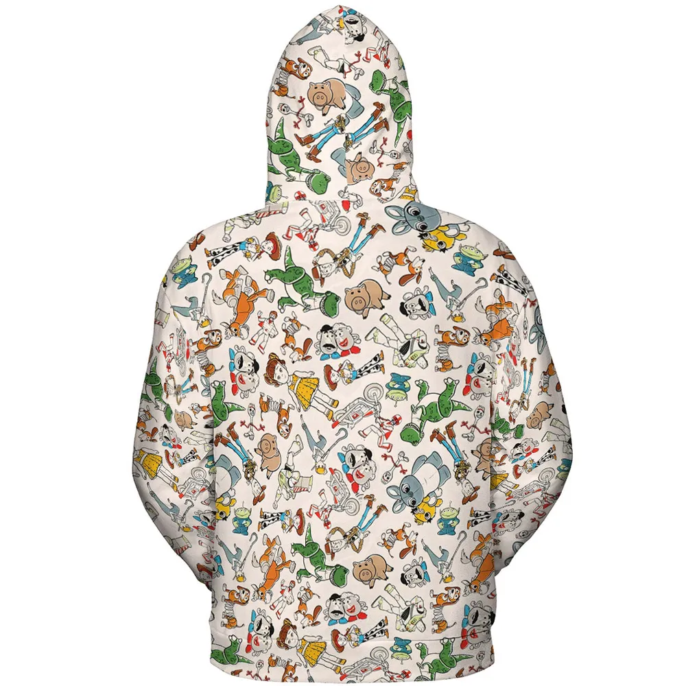 Toy Story Toss Pattern All-over Print Hoodie - 5