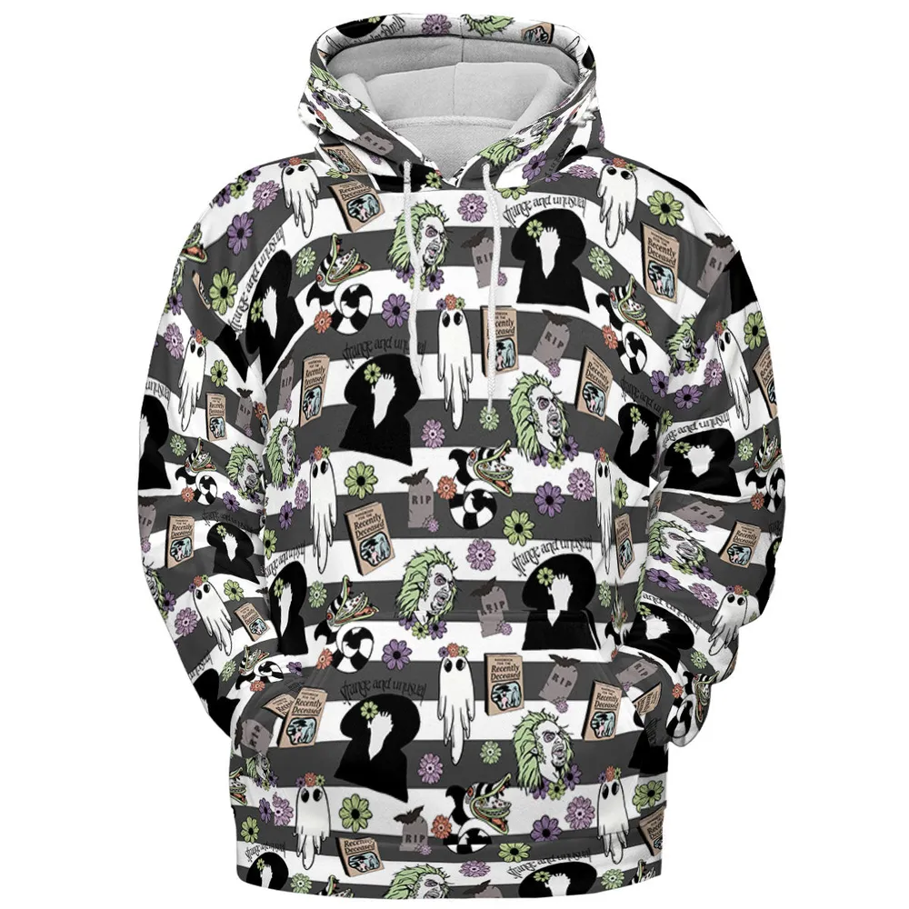It's Showtime Halloween Beetlejuice All-over Print Hoodie - 3