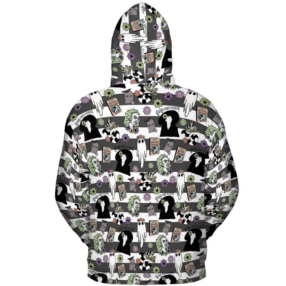 It's Showtime Halloween Beetlejuice All-over Print Hoodie - 5