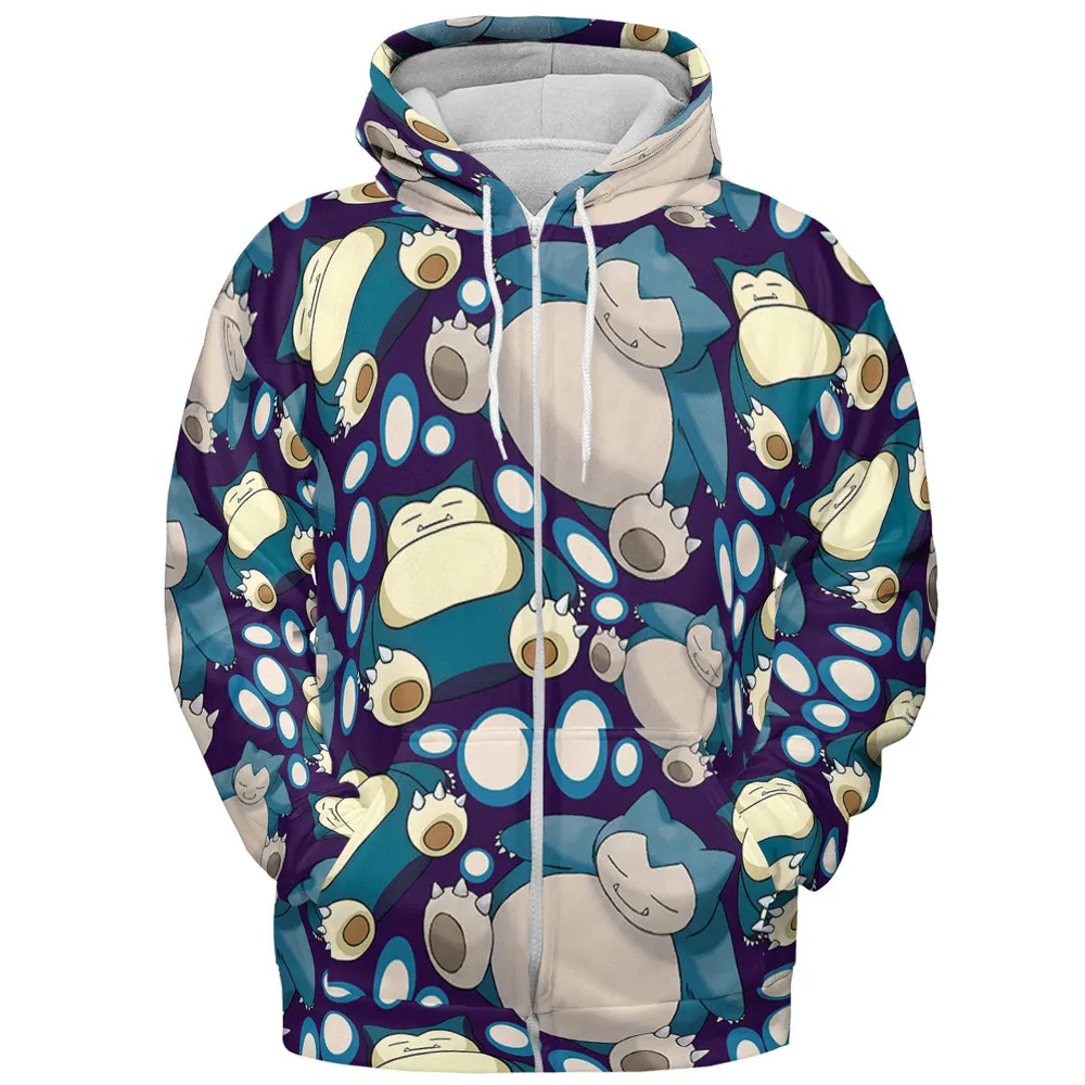 Snorlax Pokemon All-over Print Hoodie - 4