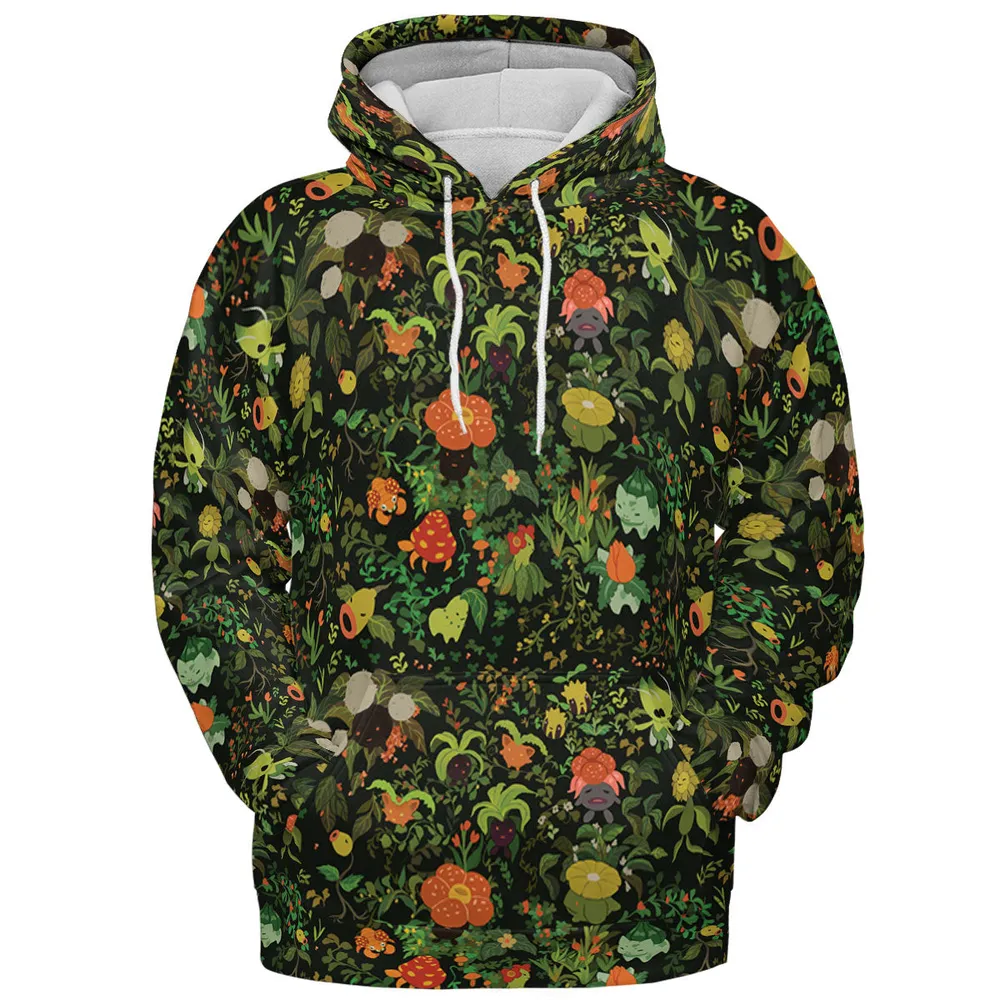 Grass Pokemon Patterns All-over Print Hoodie - 3