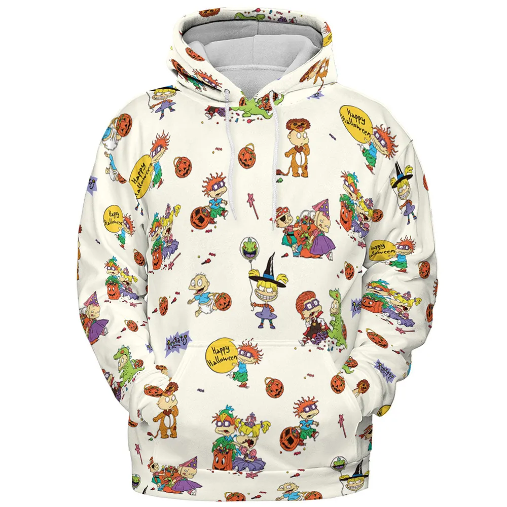 Rugrats Happy Halloween Pattern All-over Print Hoodie - 3