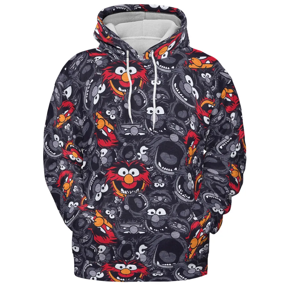 Animal The Muppets Pattern All-over Print Hoodie - 3