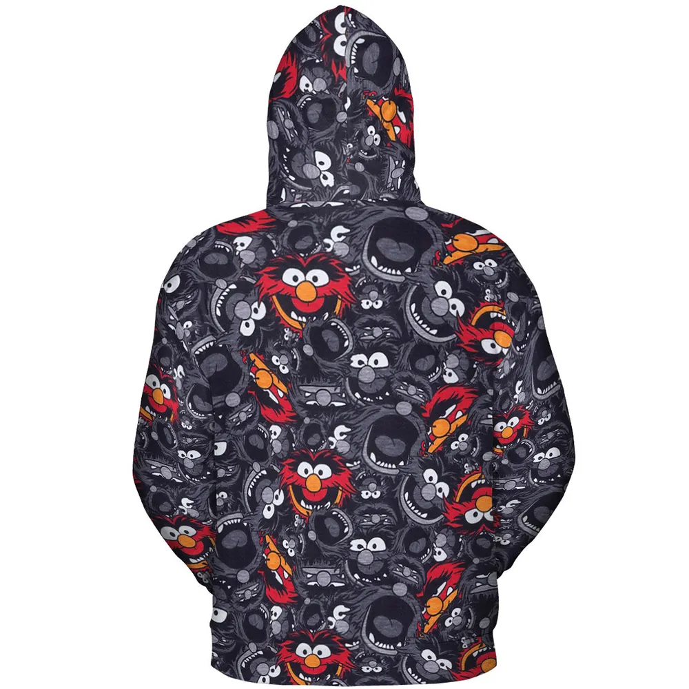 Animal The Muppets Pattern All-over Print Hoodie - 5