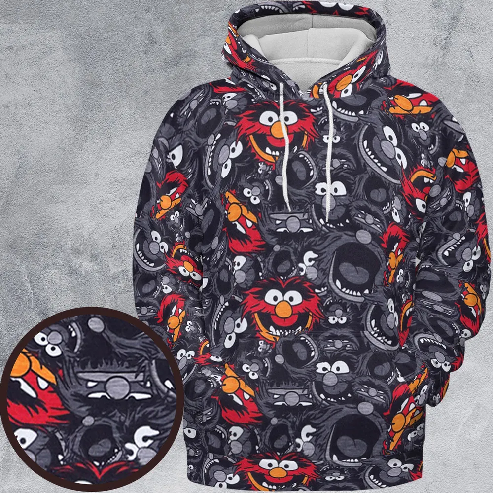 Animal The Muppets Pattern All-over Print Hoodie - 2