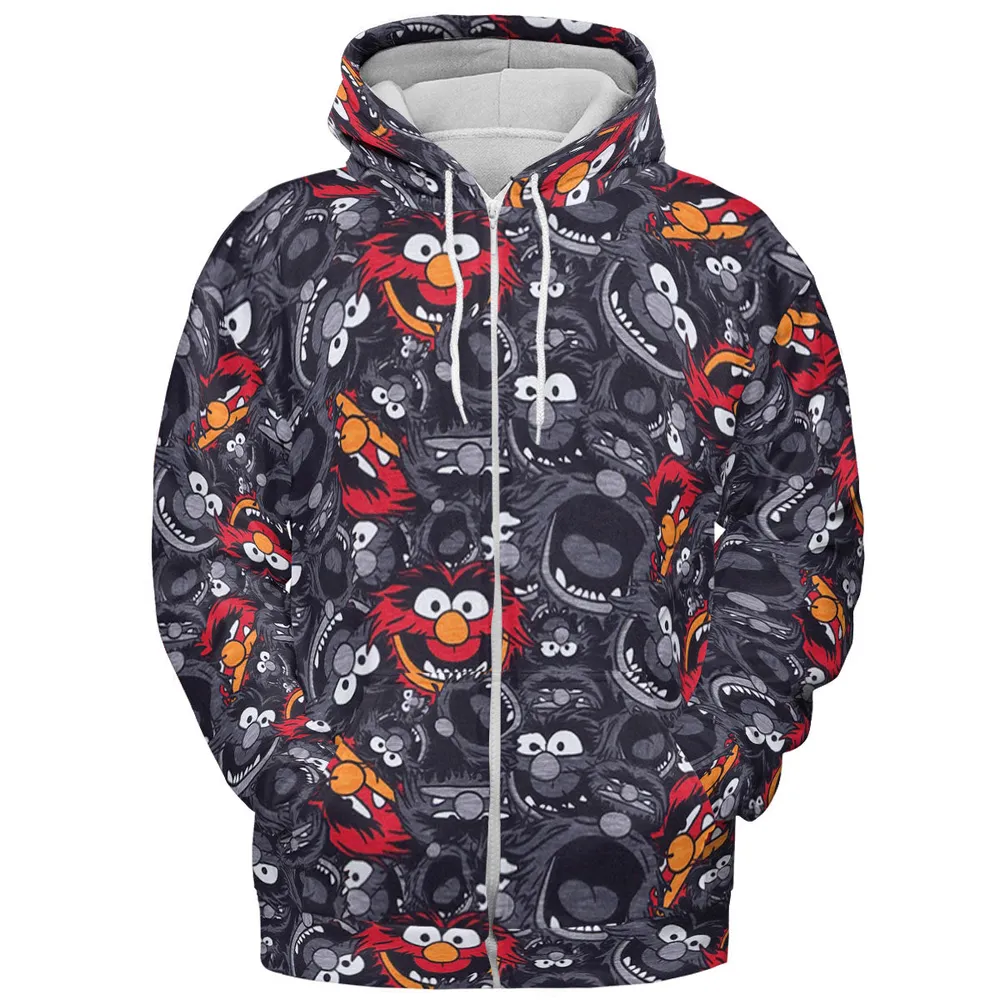 Animal The Muppets Pattern All-over Print Hoodie - 4