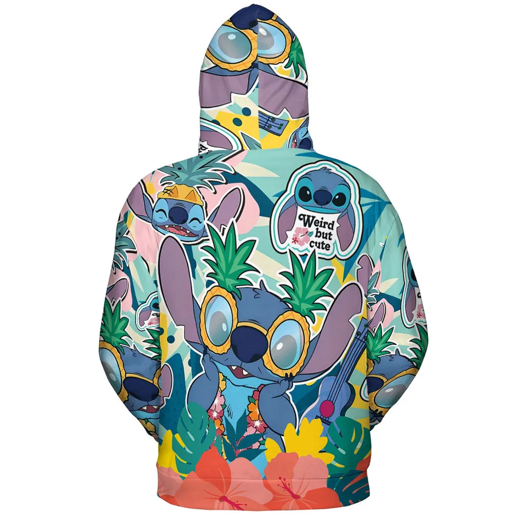 Weird But Cute Stitch All-over Print Hoodie - 5