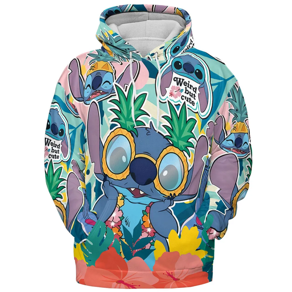 Weird But Cute Stitch All-over Print Hoodie - 3