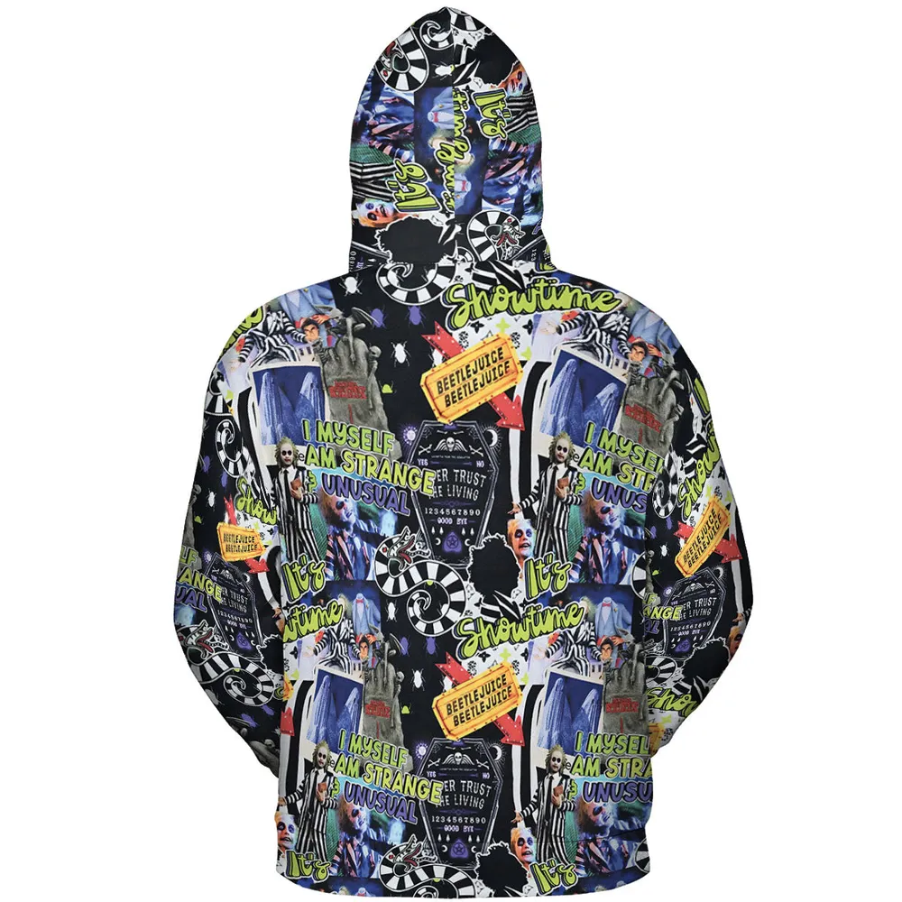I Myself Am Strange Unusual Beetlejuice All-over Print Hoodie - 5