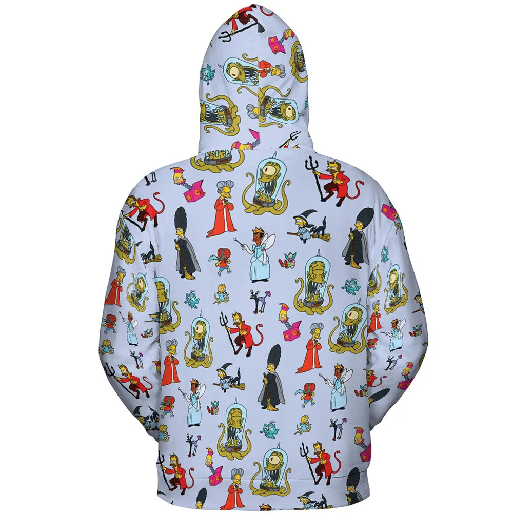 Halloween Costume The Simpsons All-over Print Hoodie - 5