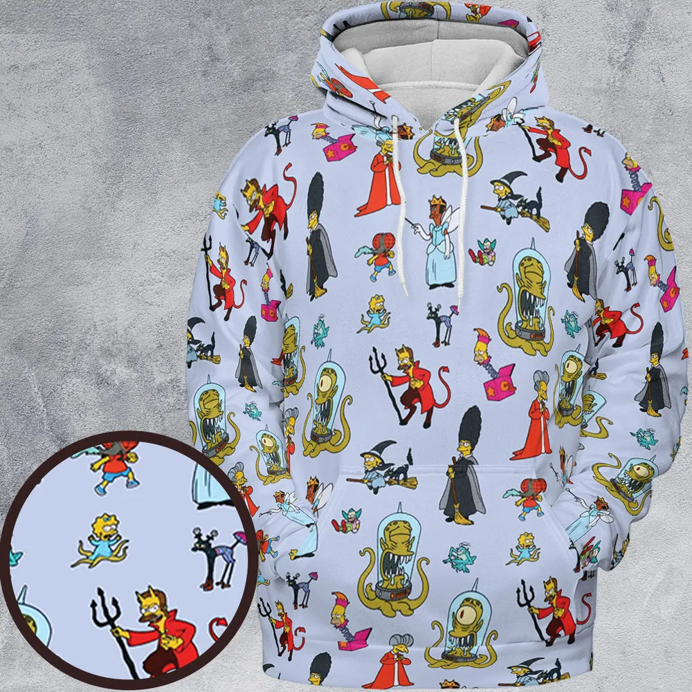 Halloween Costume The Simpsons All-over Print Hoodie - 2