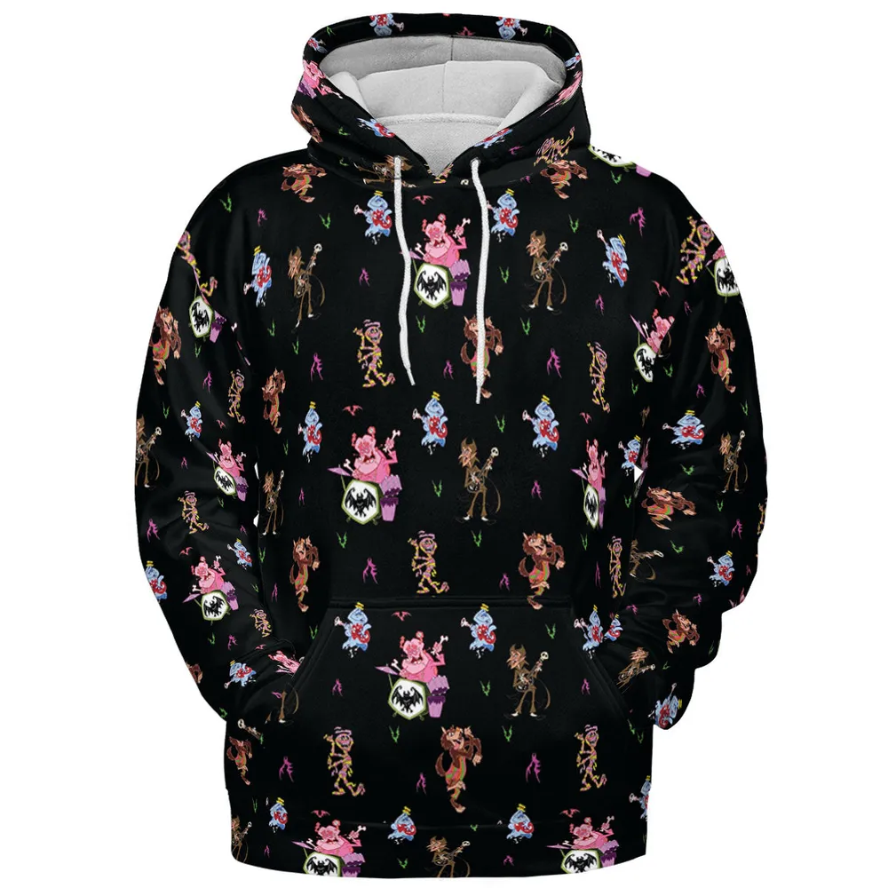Monsters Cereal Pattern All-over Print Hoodie - 3