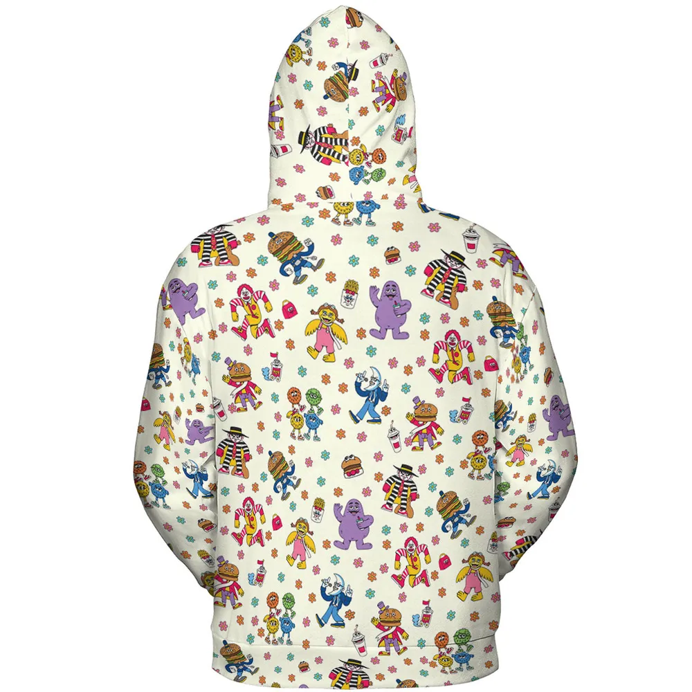 BADA BOP BA BA Mcdonaldland All-over Print Hoodie - 5