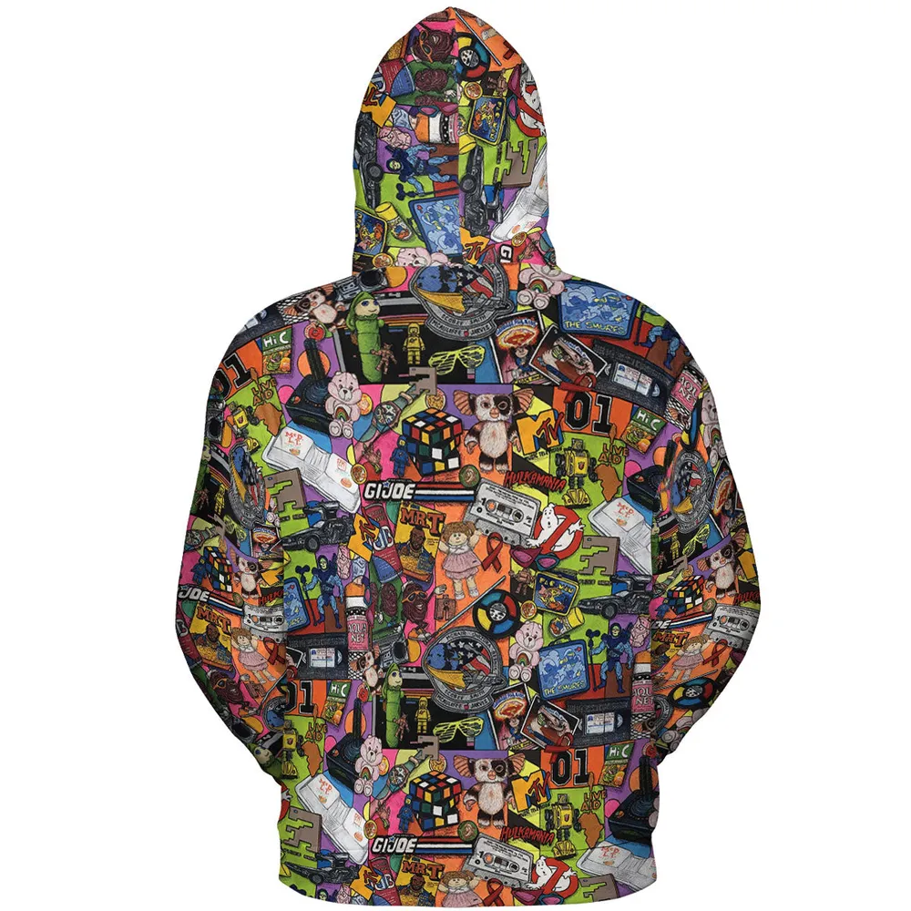 The 1980's. The Decade Of Greed All-over Print Hoodie - 5