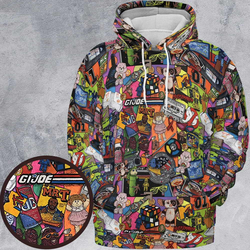 The 1980's. The Decade Of Greed All-over Print Hoodie - 2