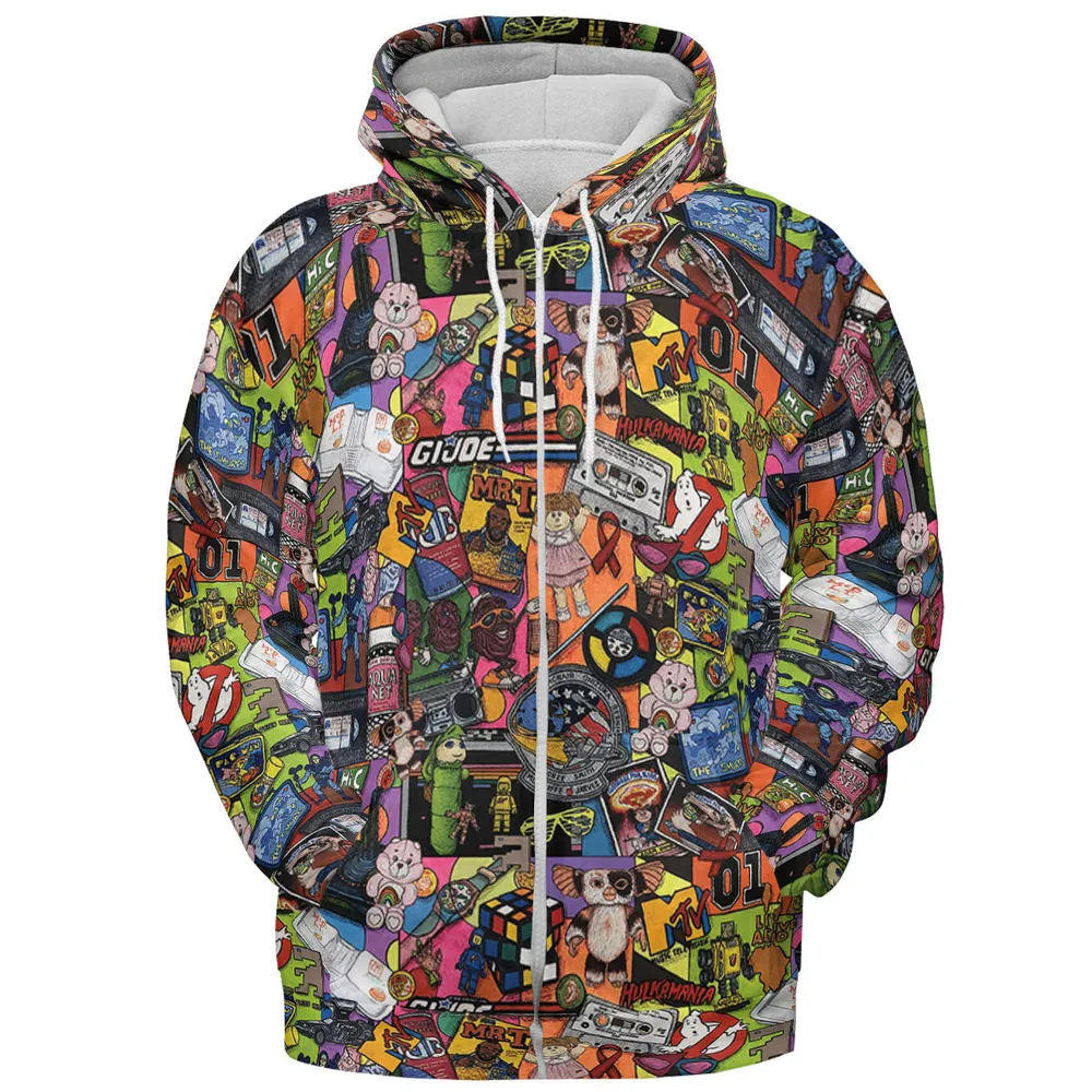 The 1980's. The Decade Of Greed All-over Print Hoodie - 4