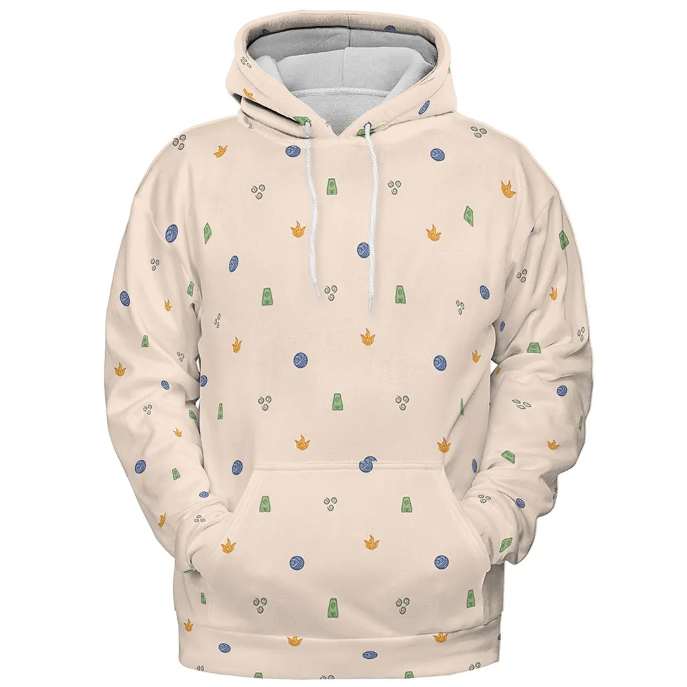 Avatar The Last Airbender Four Elements Pattern All-over Print Hoodie - 3