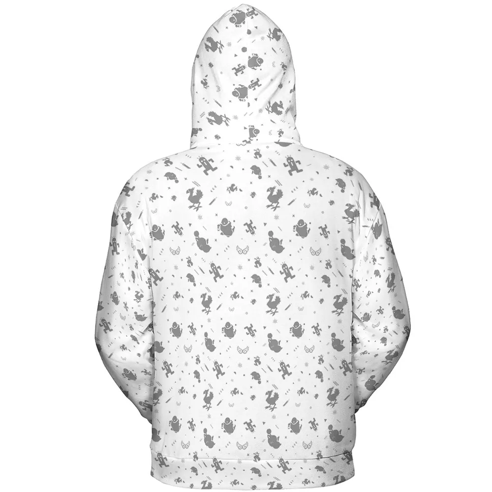 Final Fantasy Creatures Pattern All-over Print Hoodie - 5