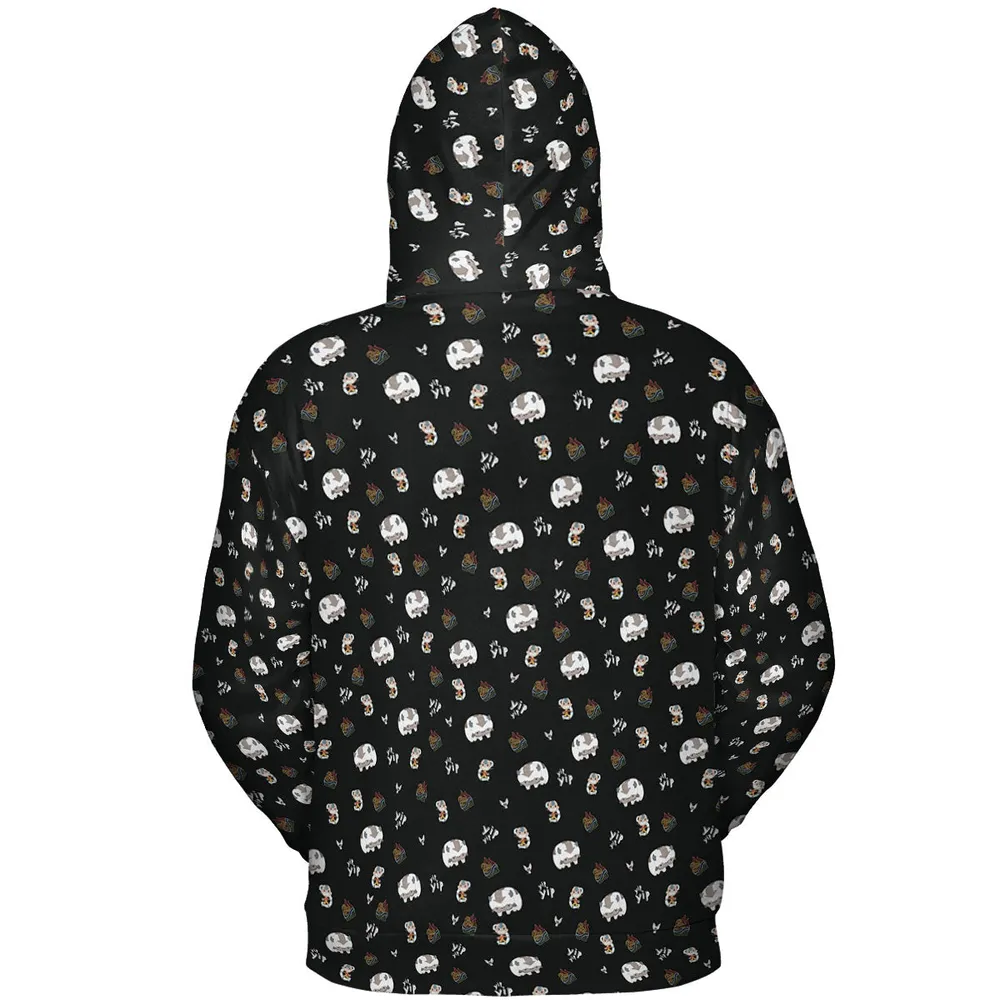 Appa Yip Yip Avatar Pattern All-over Print Hoodie - 5