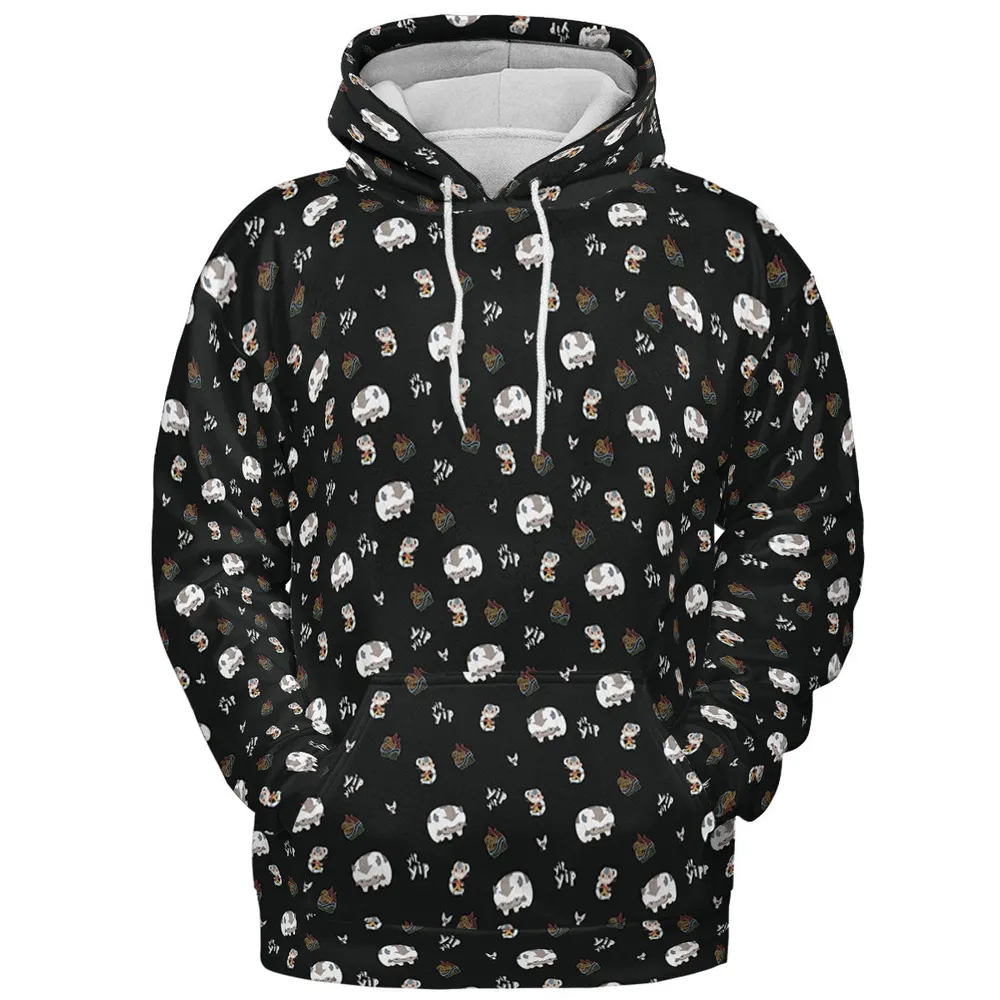 Appa Yip Yip Avatar Pattern All-over Print Hoodie - 3