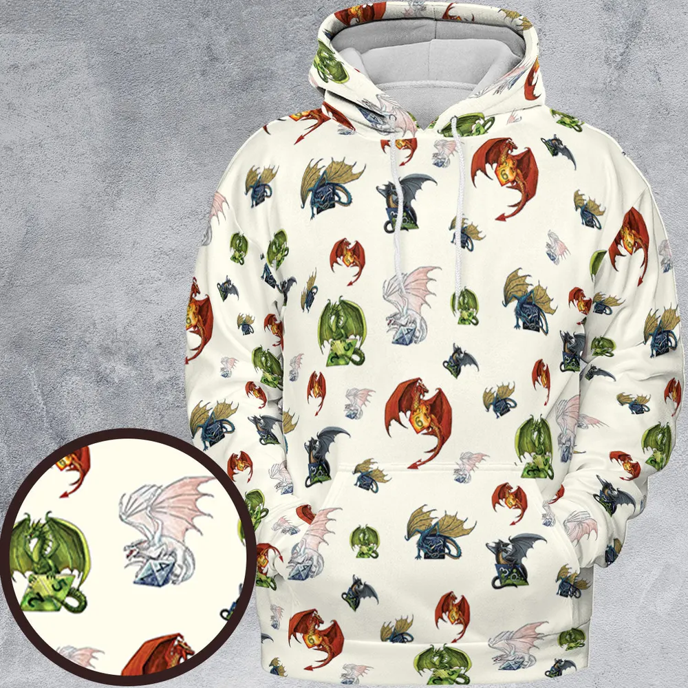 Dragon Dice DnD All-over Print Hoodie - 2
