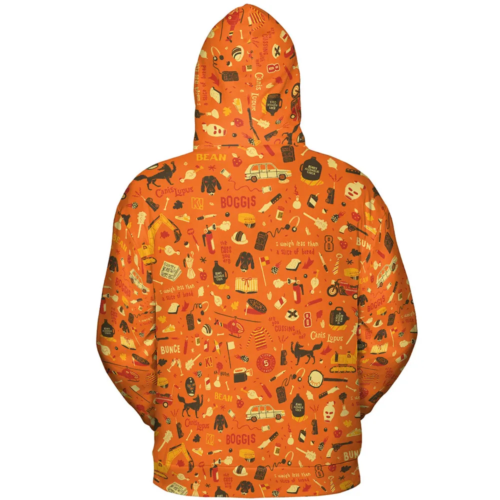 Fantastic Mr. Fox Pattern All-over Print Hoodie - 5