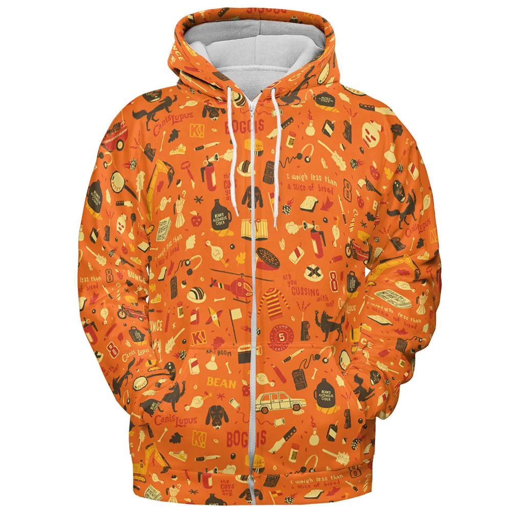 Fantastic Mr. Fox Pattern All-over Print Hoodie - 4