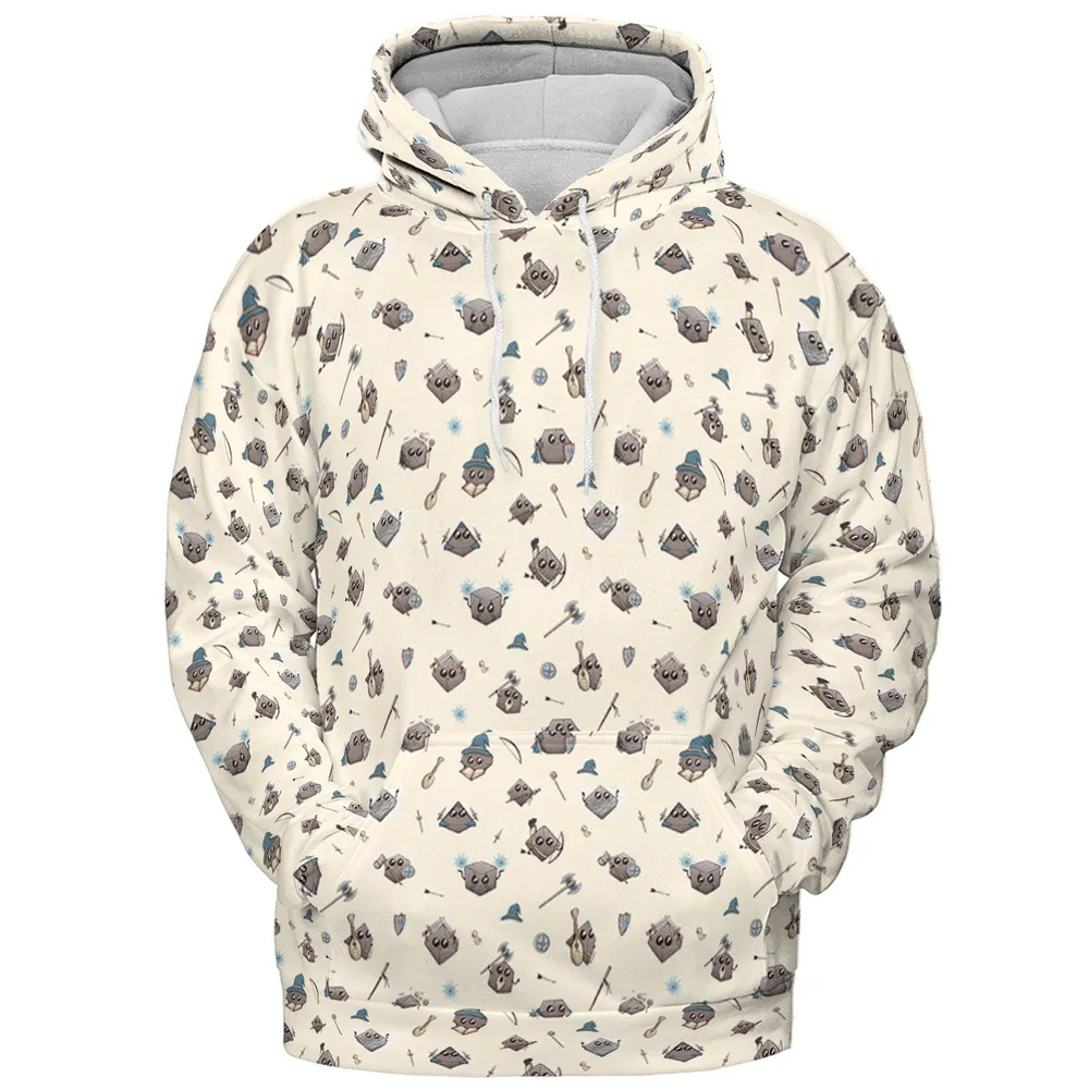 Kawaii Dices DnD Pattern All-over Print Hoodie - 3
